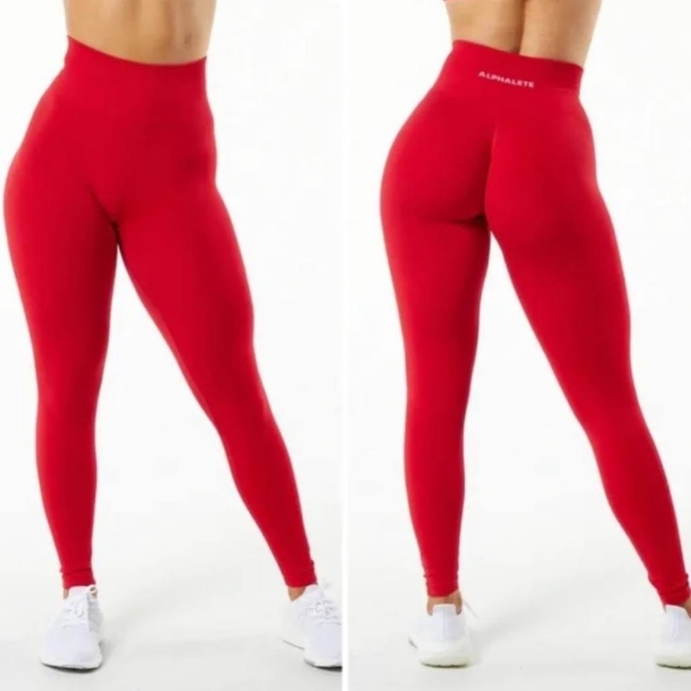 Alphalete Amplify Leggings - Formula Red